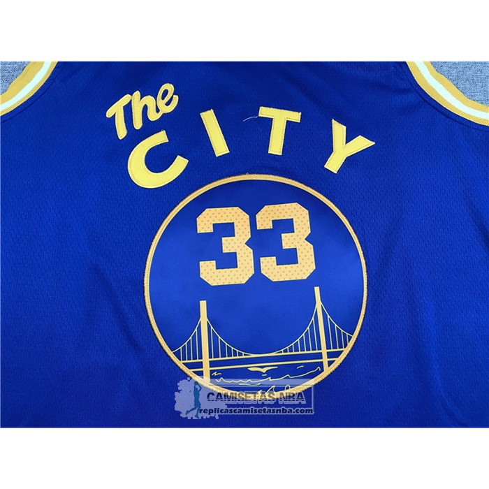 Camiseta Golden State Warriors James Wiseman Hardwood Classics 2020 Azul